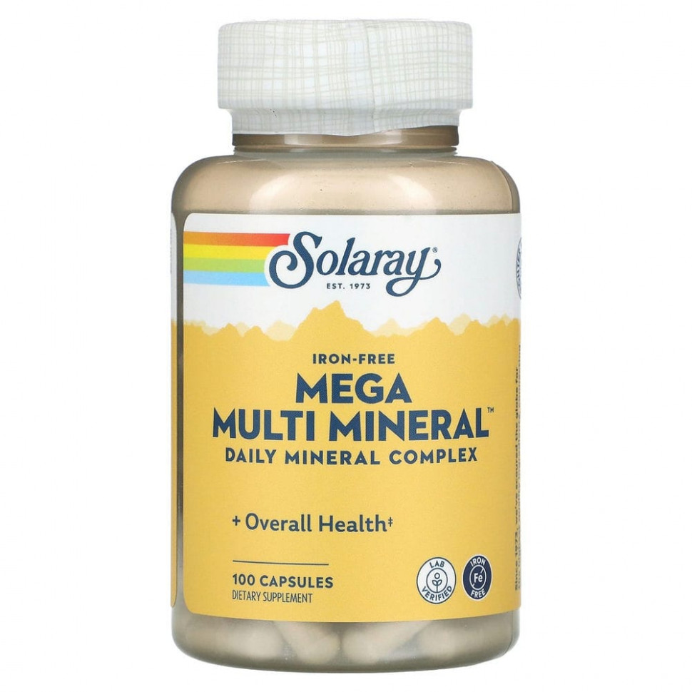  Solaray, Mega Multi Mineral,    , 100   IHerb ()