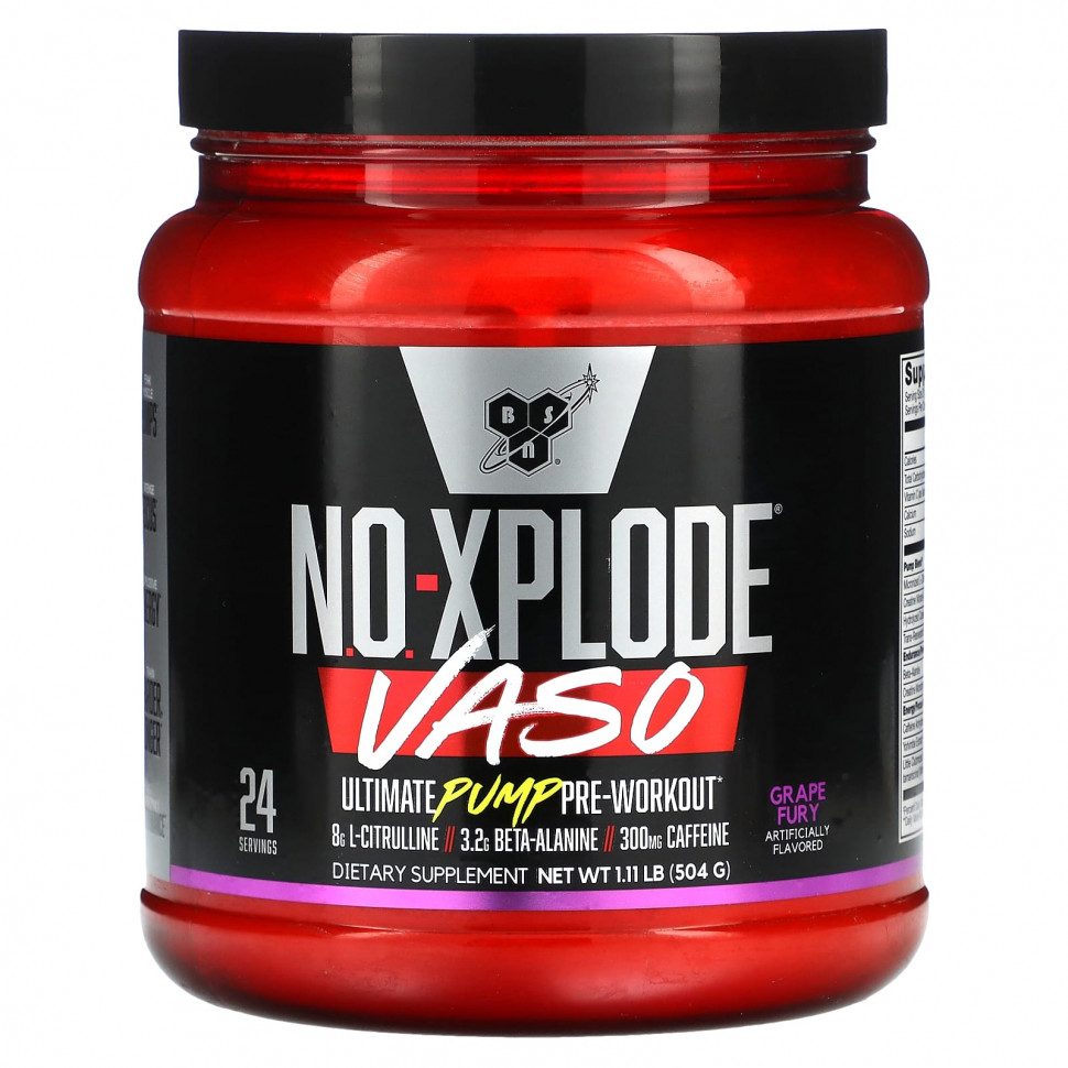   BSN, No-Xplode VASO, Ultimate Pump  , Grape Fury, 504  (1,11 )   -     , -  