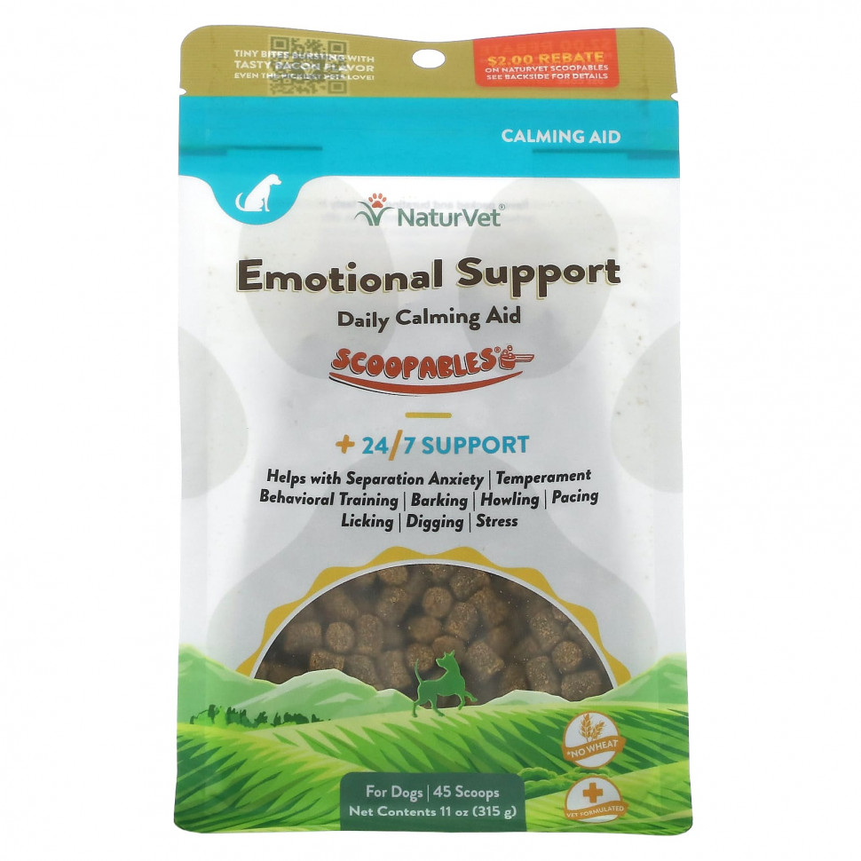   NaturVet, Scoopables Emotional Support,     , , 45  , 315  (11 )   -     , -  