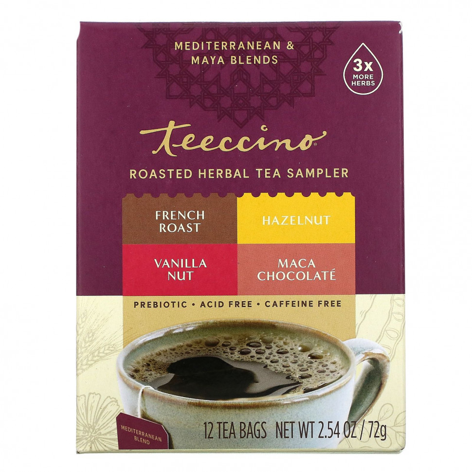   Teeccino,    , 4 ,  , 12  , 72  (2,54 )   -     , -  