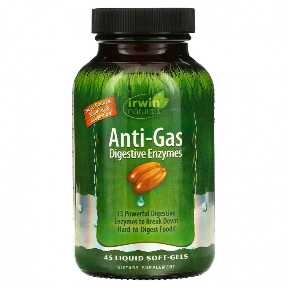   Irwin Naturals, Anti-Gas  , 45      -     , -  