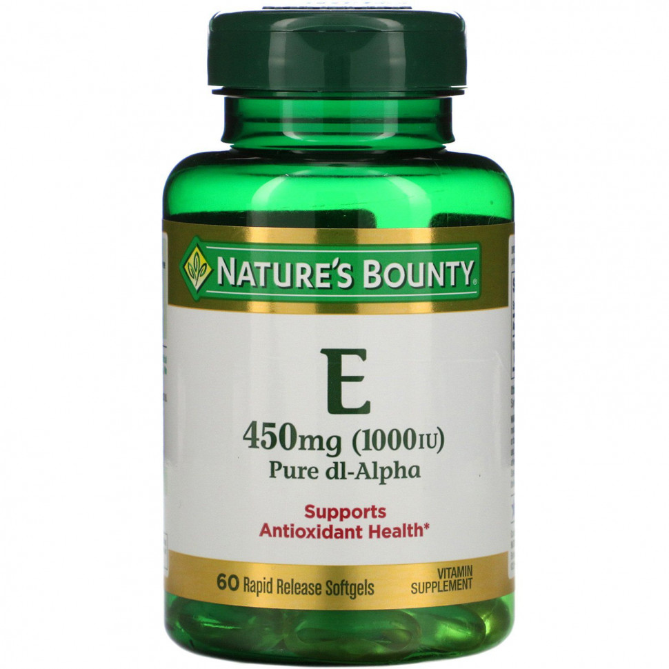  Nature's Bounty,  E,  Dl-, 450  (1000 ), 60      IHerb ()