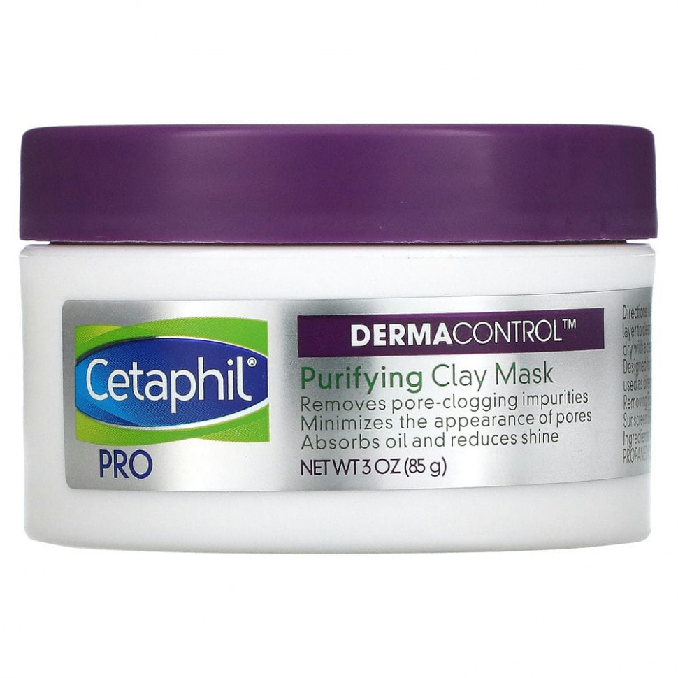   Cetaphil, Pro Derma Control, Purifying Clay Mask, 3 oz (85 g)   -     , -  