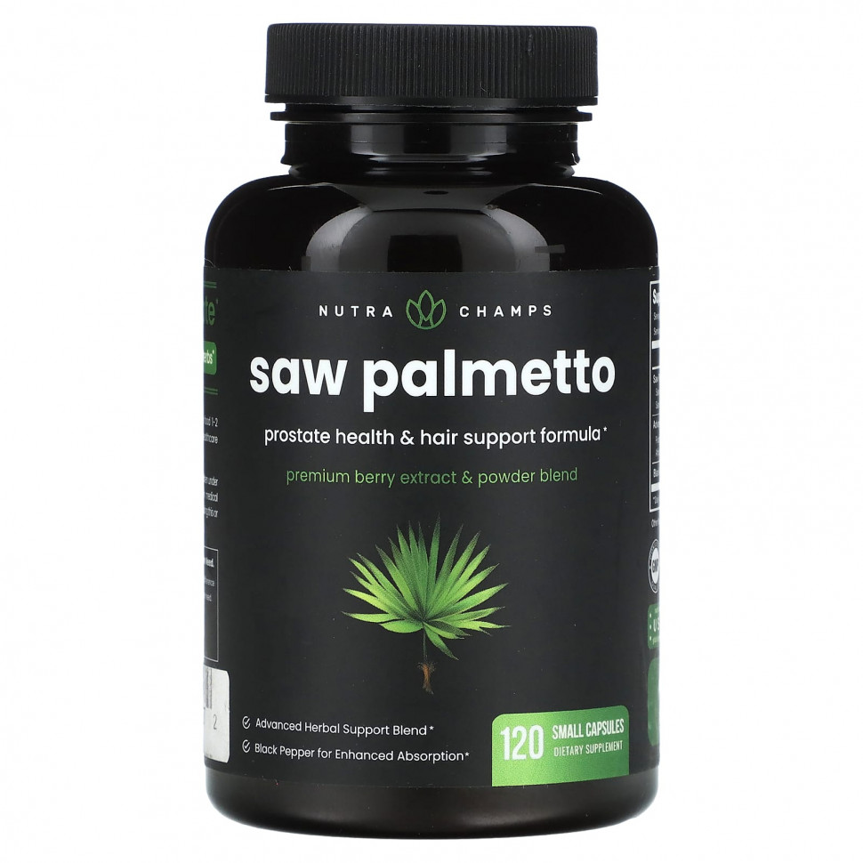   NutraChamps, Saw Palmetto, 120     -     , -  