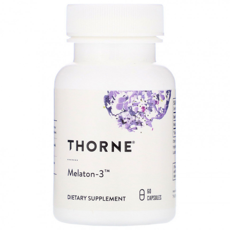   Thorne Research, Melaton-3, 60    -     , -  