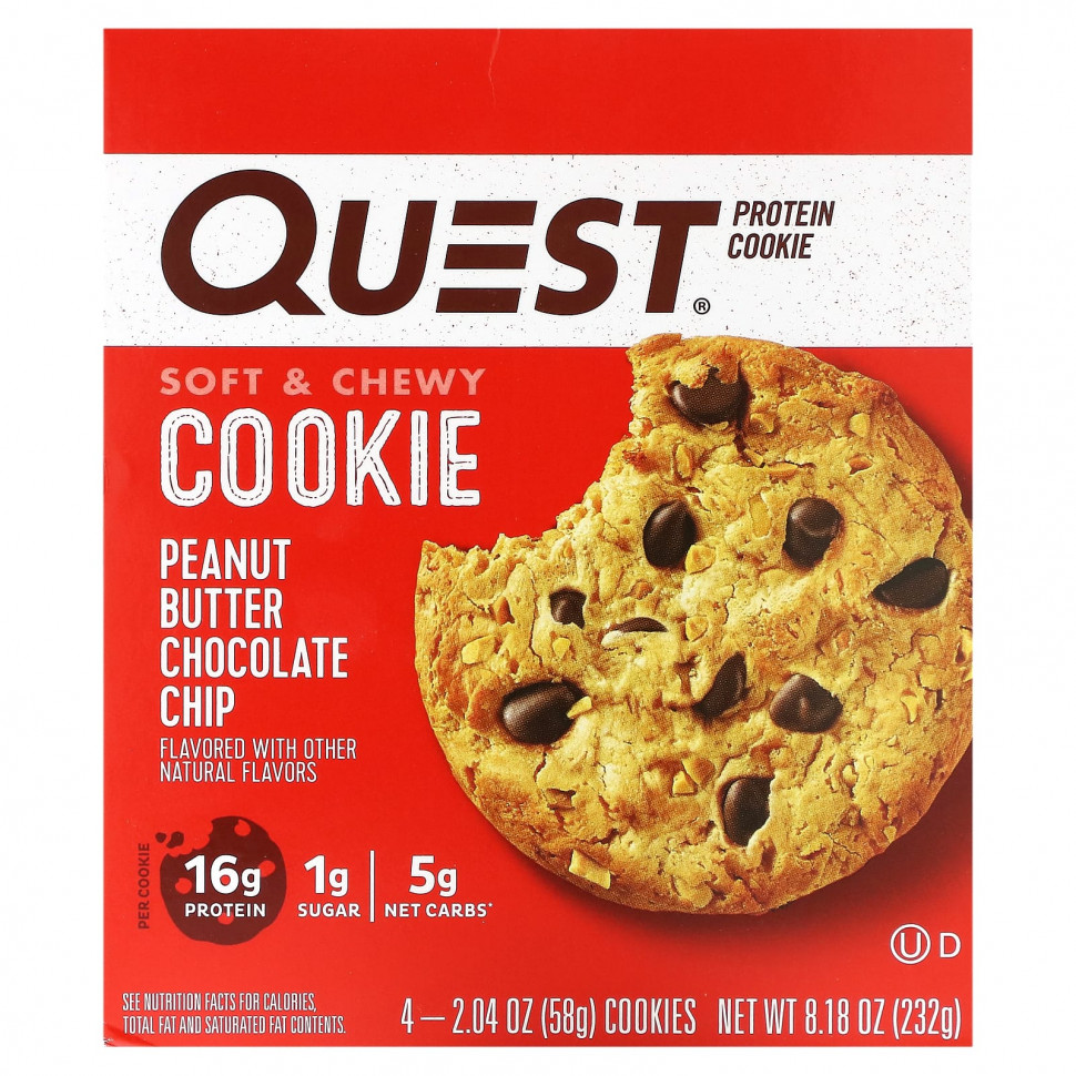   Quest Nutrition, Protein Cookie,  , 4   58  (2,04 )   -     , -  