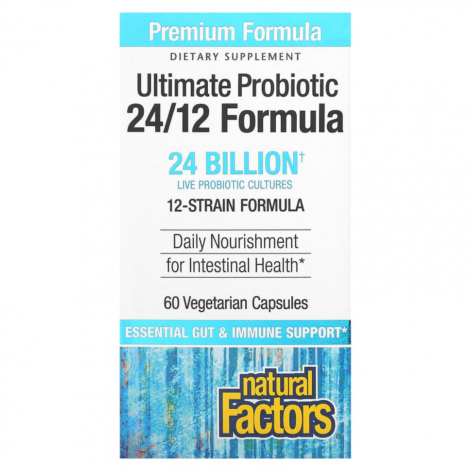   Natural Factors, Ultimate Probiotic, 24/12 Formula, 24  , 60     -     , -  