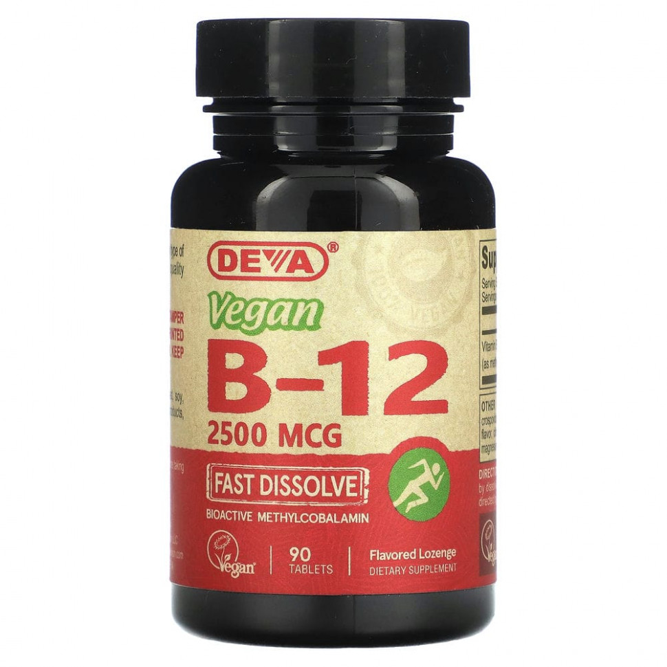  Deva, Vegan B12, 2500 , 90   IHerb ()