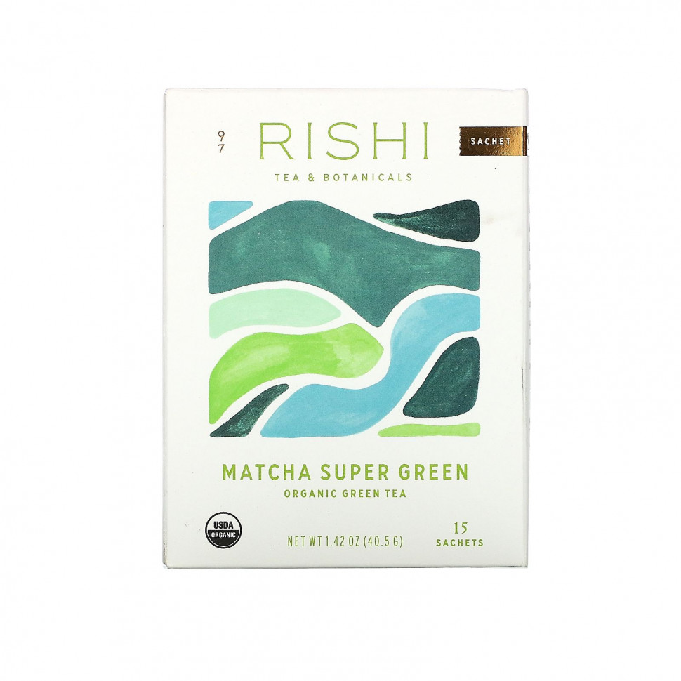   Rishi Tea, Organic Green Tea, Matcha Super Green, 15 , 40,5  (1,42 )   -     , -,   