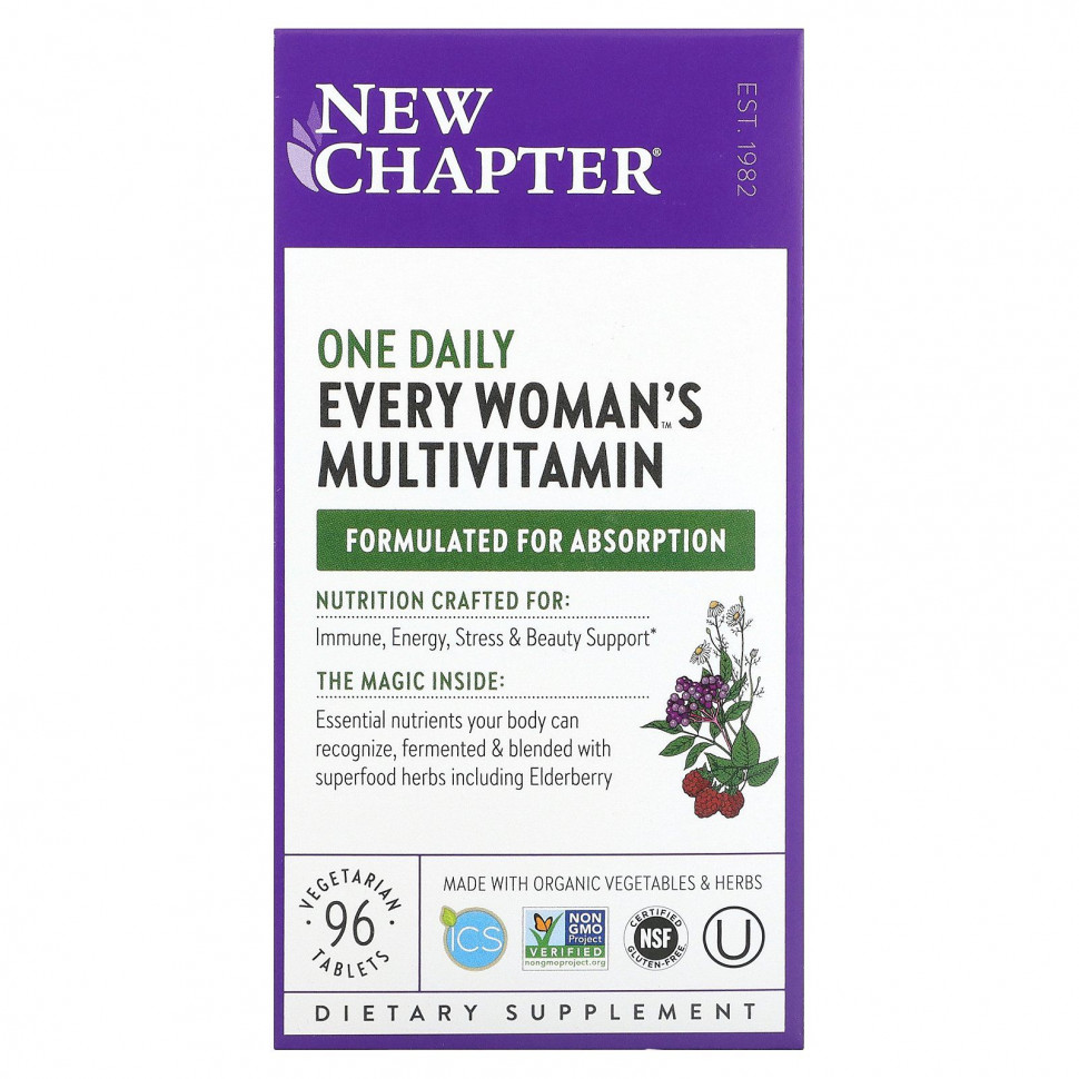   New Chapter, One Daily Every Woman's,   , 96     -     , -  