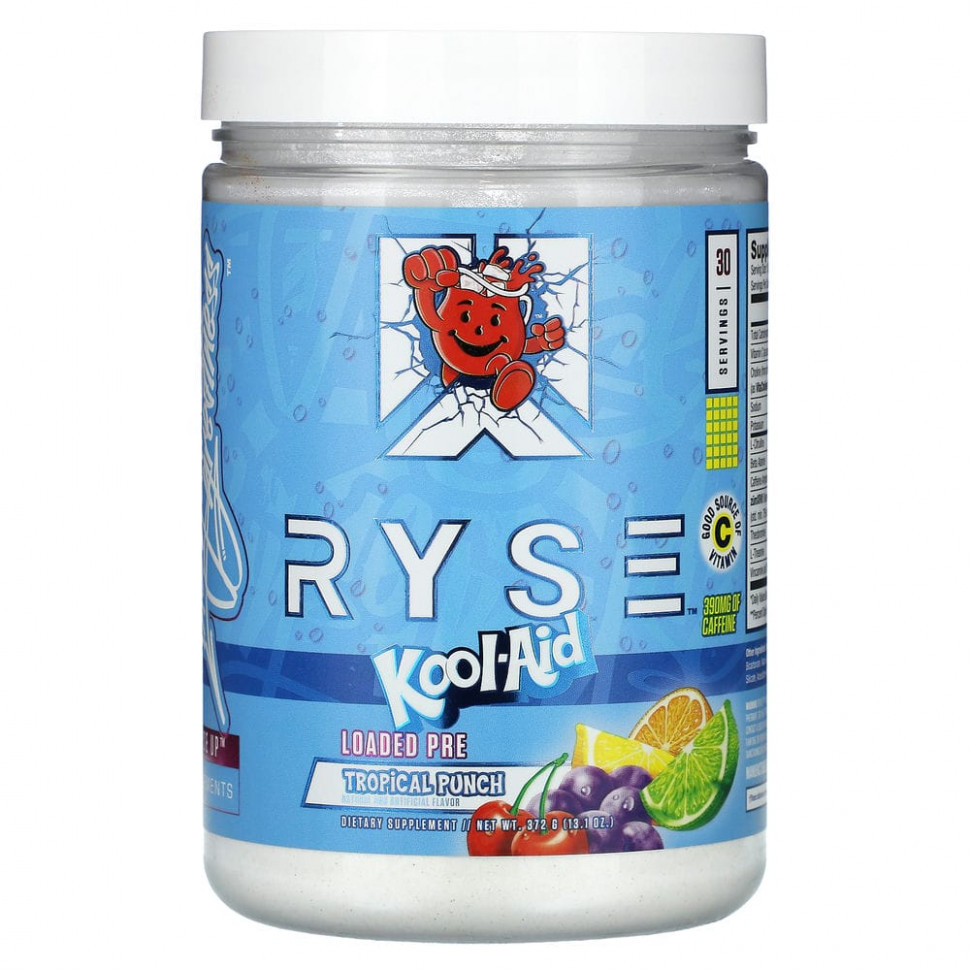   Ryse Supps, Loaded Pre, Kool-Aid,  , 372  (13,1 )   -     , -  