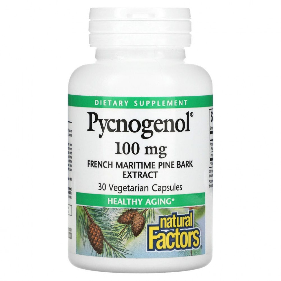   Natural Factors, Pycnogenol, 100 , 30     -     , -  