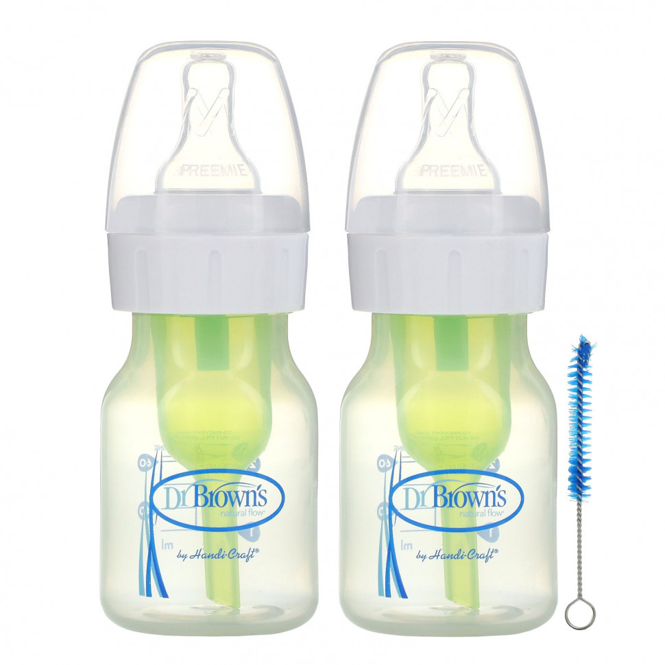   Dr. Brown's, Natural Flow, Anti-Colic Bottle, P/0+Months, 2 Pack, 2 oz (60 ml)Each   -     , -,   