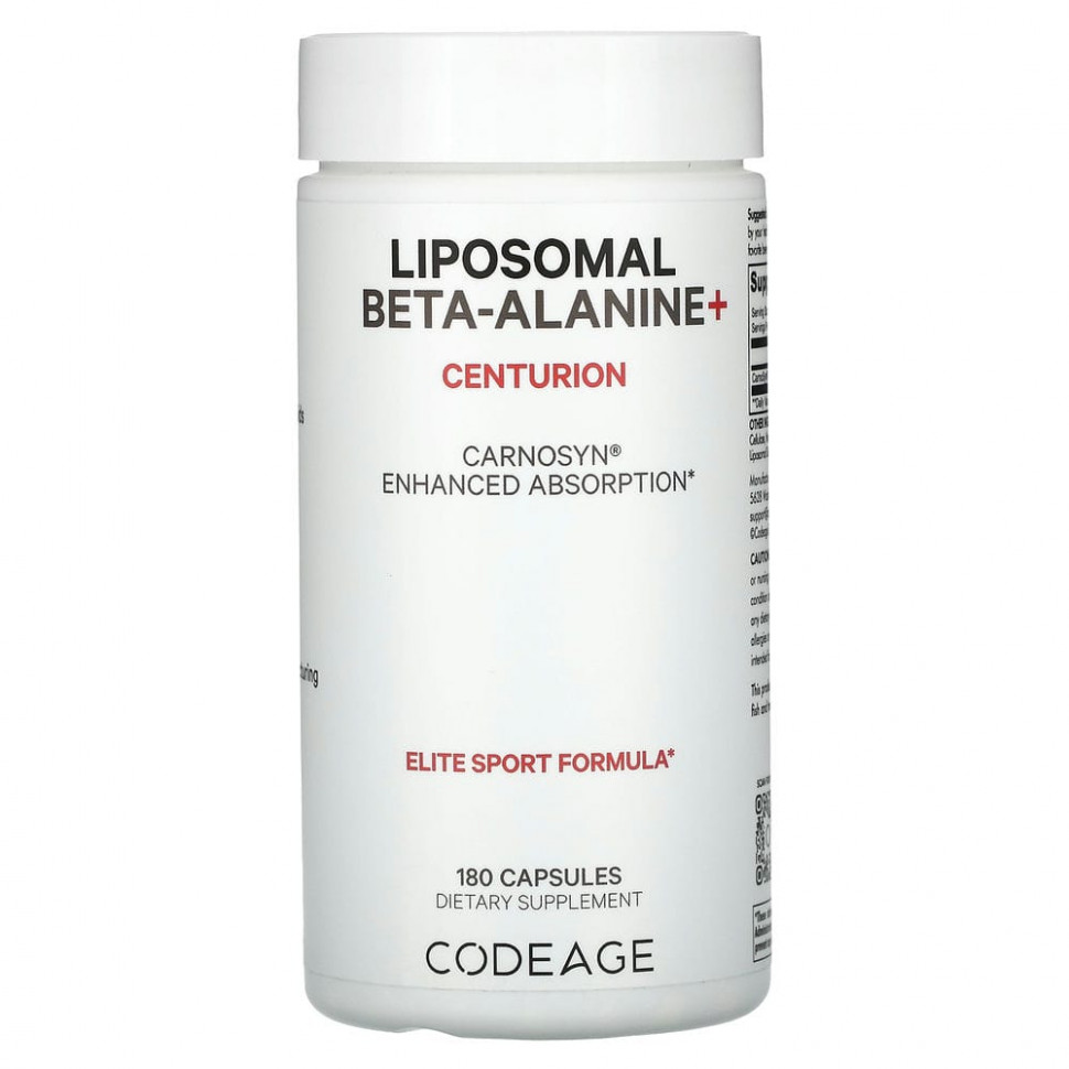   Codeage, Liposomal Beta-Alanine +, Centurion, 180    -     , -,   