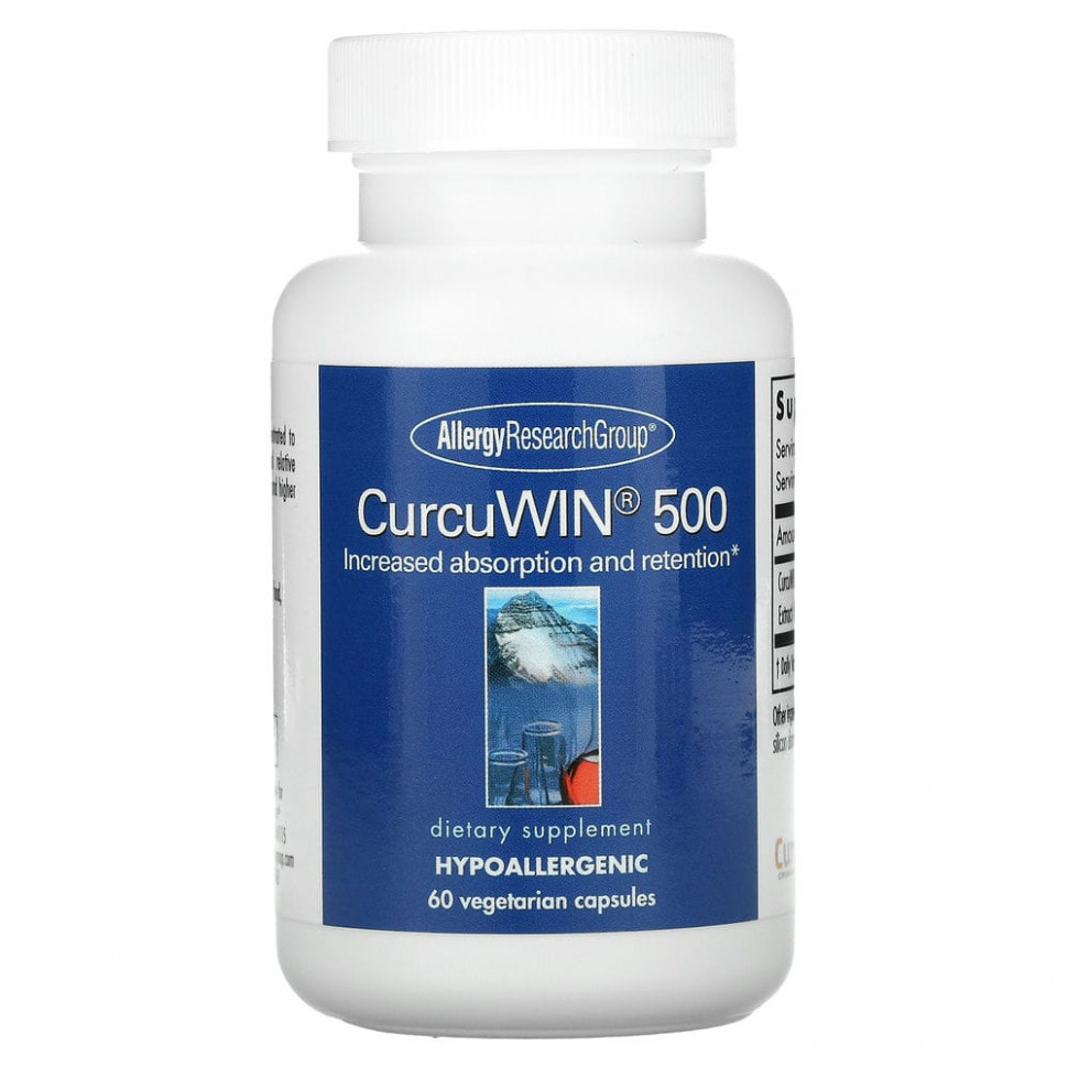   Allergy Research Group, CurcuWin 500, 60     -     , -,   