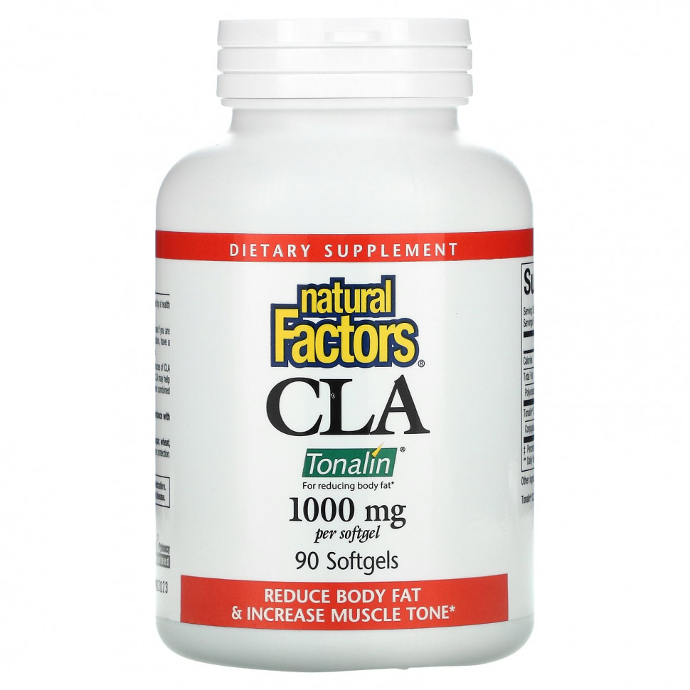   Natural Factors, CLA Tonalin, 1000 , 90     -     , -  