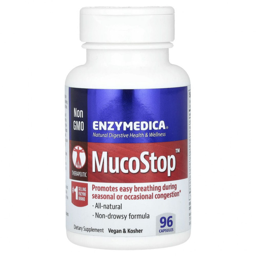   Enzymedica, MucoStop, 96    -     , -  