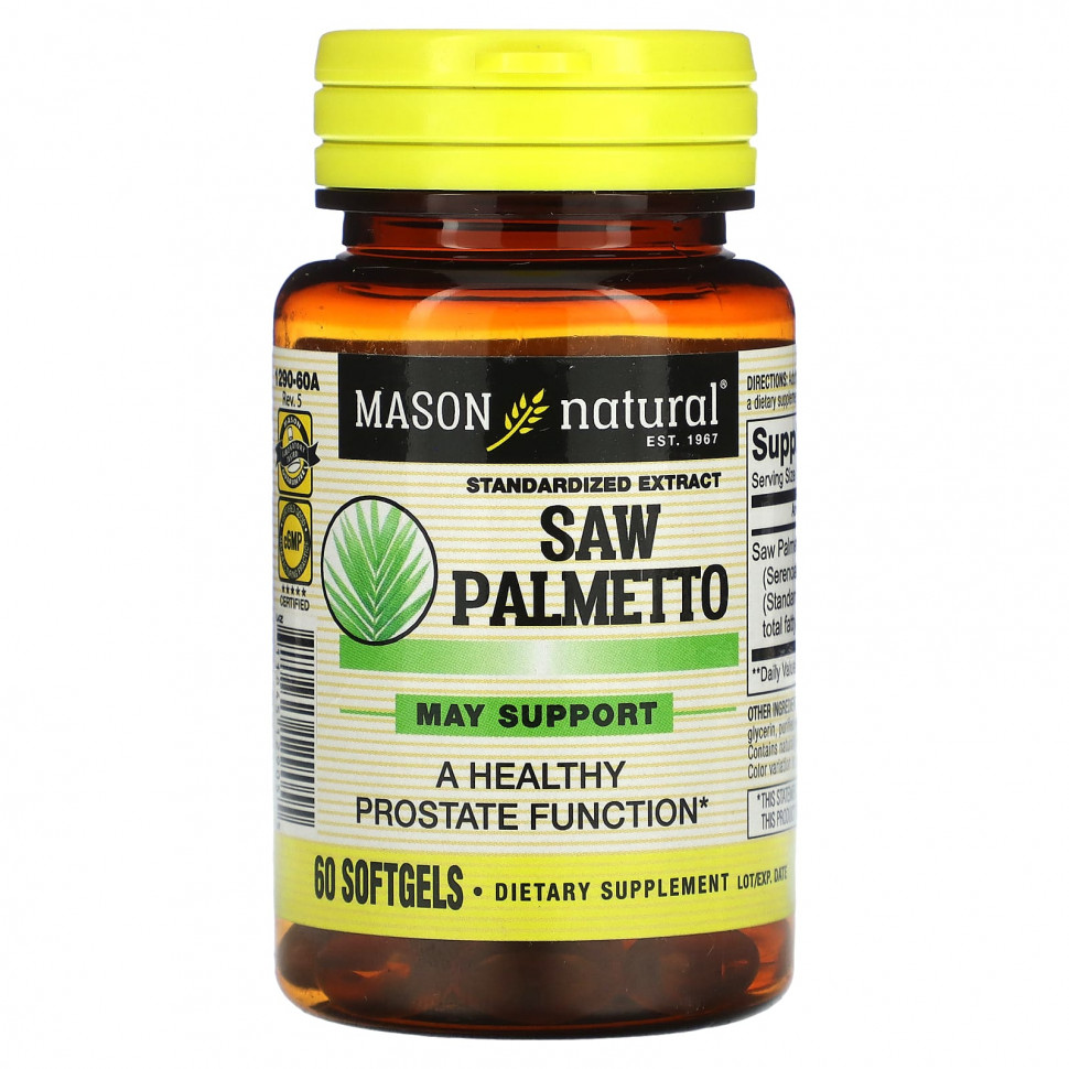   Mason Natural, Saw Palmetto,  , 60     -     , -  