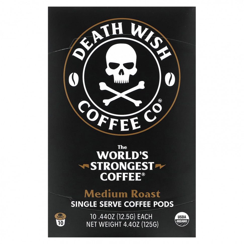  Death Wish Coffee, The World's Strongest Coffee,     ,  , 10   12,5  (44 )  IHerb ()