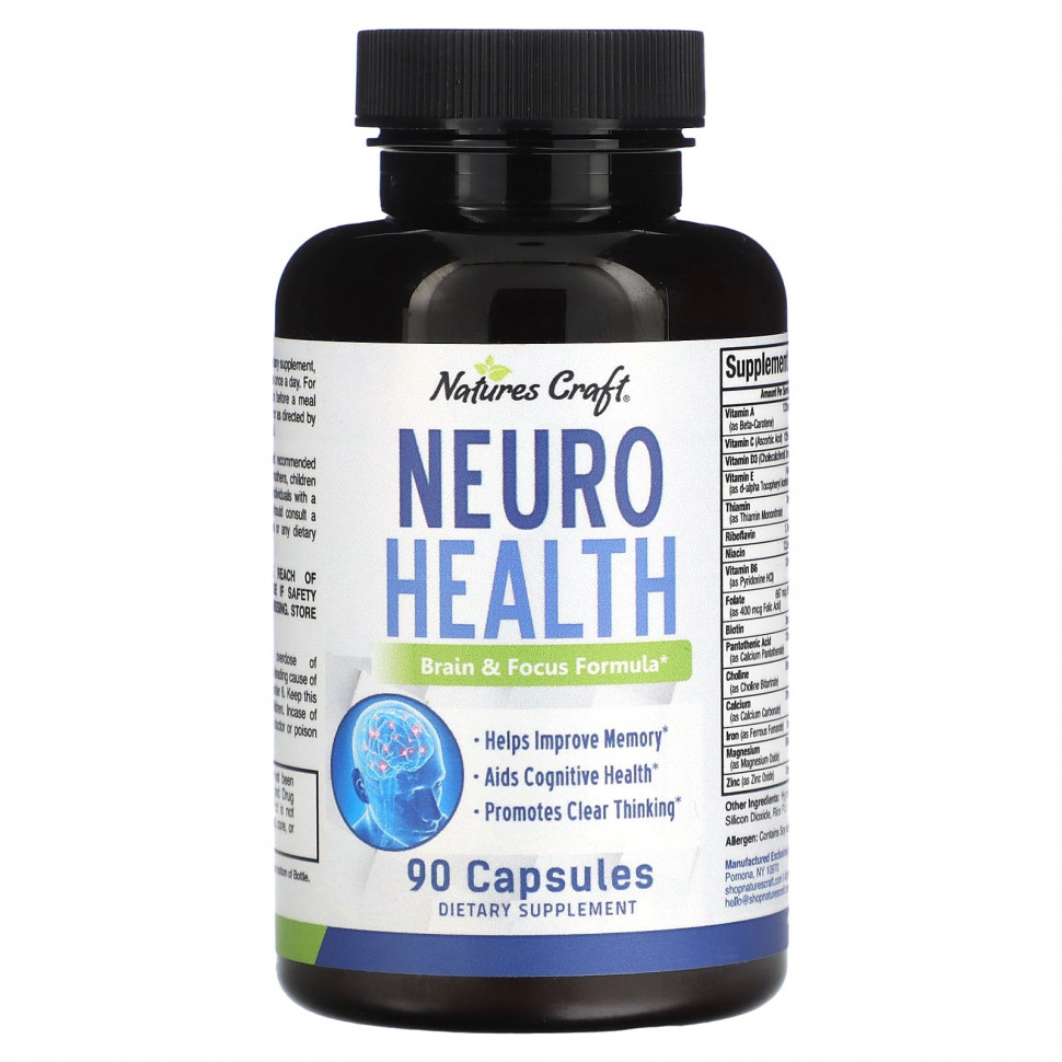   Natures Craft, Neuro Health`` 90    -     , -  