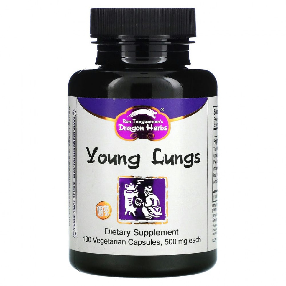   Dragon Herbs, Young Lungs, 500 , 100     -     , -  