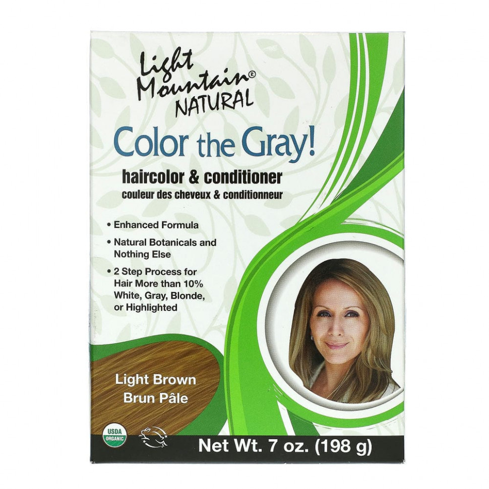  Light Mountain, Color the Gray!    ,   7  (198 )  IHerb ()