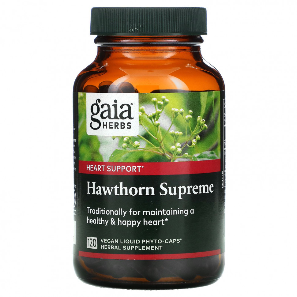   Gaia Herbs, Hawthorn Supreme, 120      -     , -  