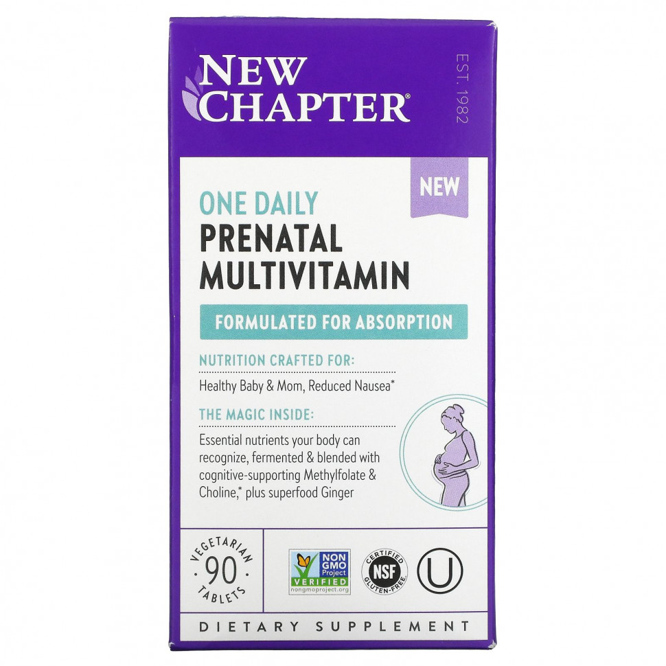   New Chapter, One Daily Prenatal Multivitamin,    , 90     -     , -,   