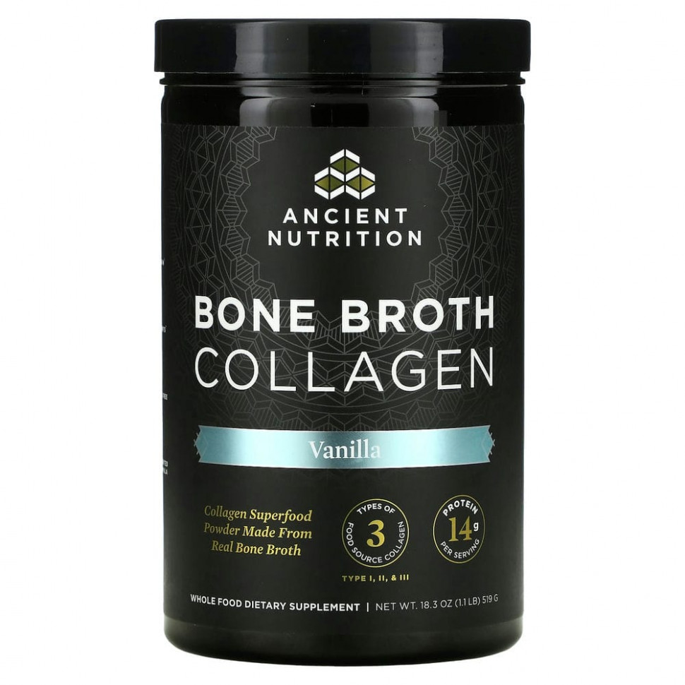   Dr. Axe / Ancient Nutrition, Bone Broth Collagen, , 519  (1,1 )   -     , -,   