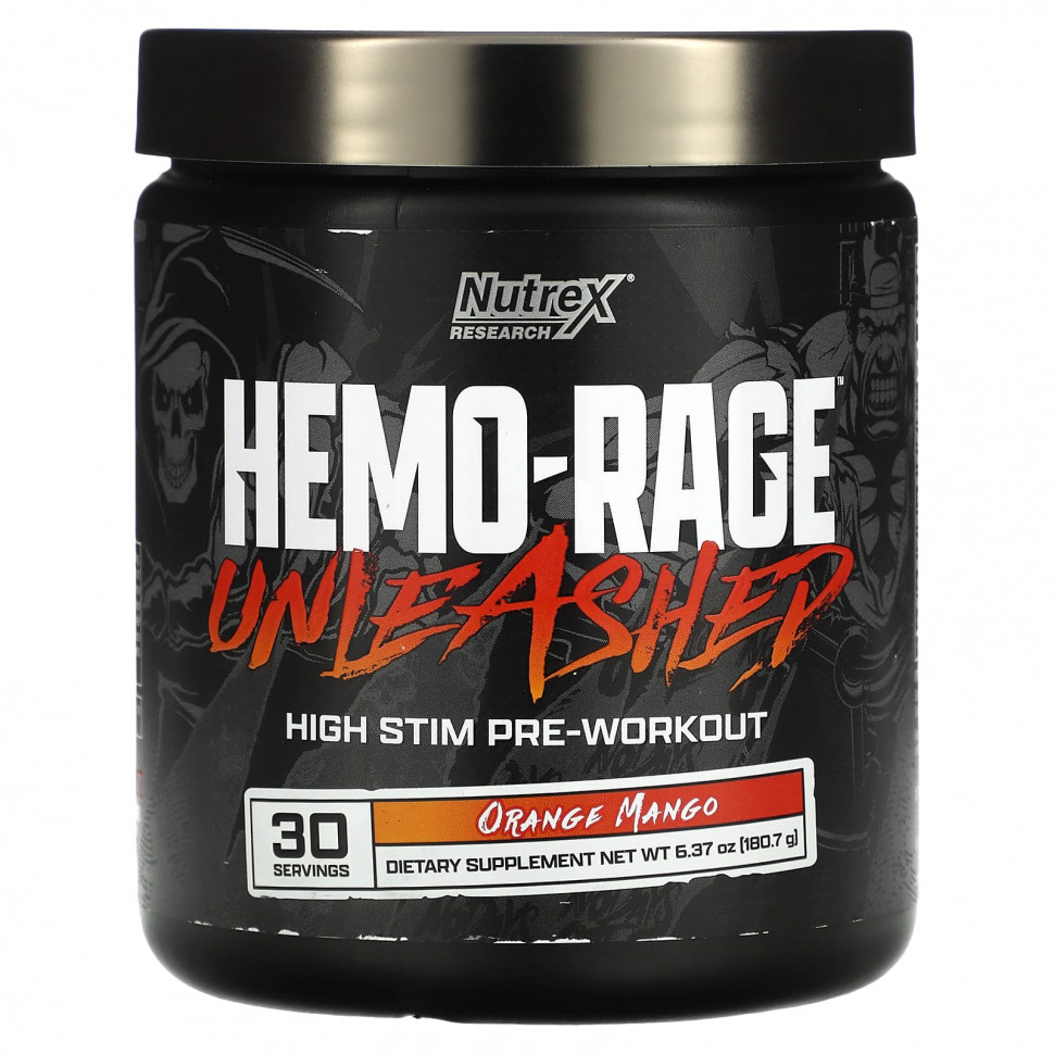   Nutrex Research, Hemo-Rage Unleash, High Stim  ,   , 180,7  (6,37 )   -     , -  