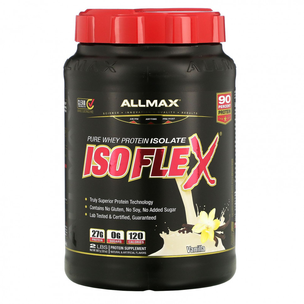   ALLMAX Nutrition, Isoflex, 100%-     (     ), , 2  (907 )   -     , -,   