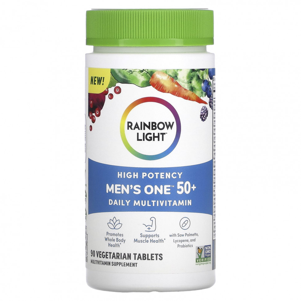   Rainbow Light, Men's One 50+ Daily, ,  , 90     -     , -,   