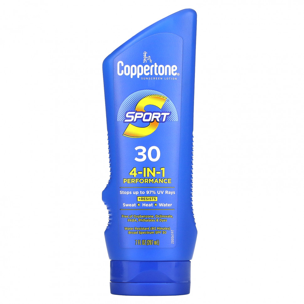   Coppertone, Sport,  ,  4--1, SPF 30, 207  (7 . )   -     , -  