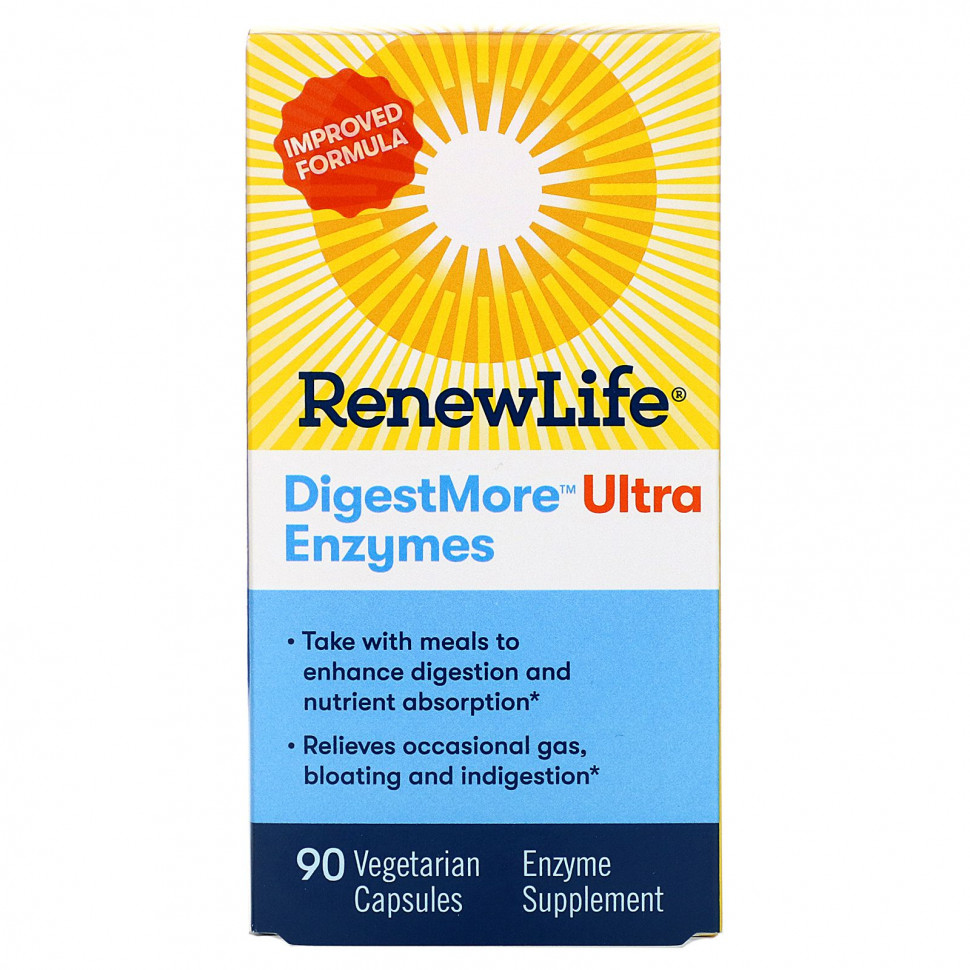   Renew Life, DigestMore Ultra Enzymes, 90     -     , -  