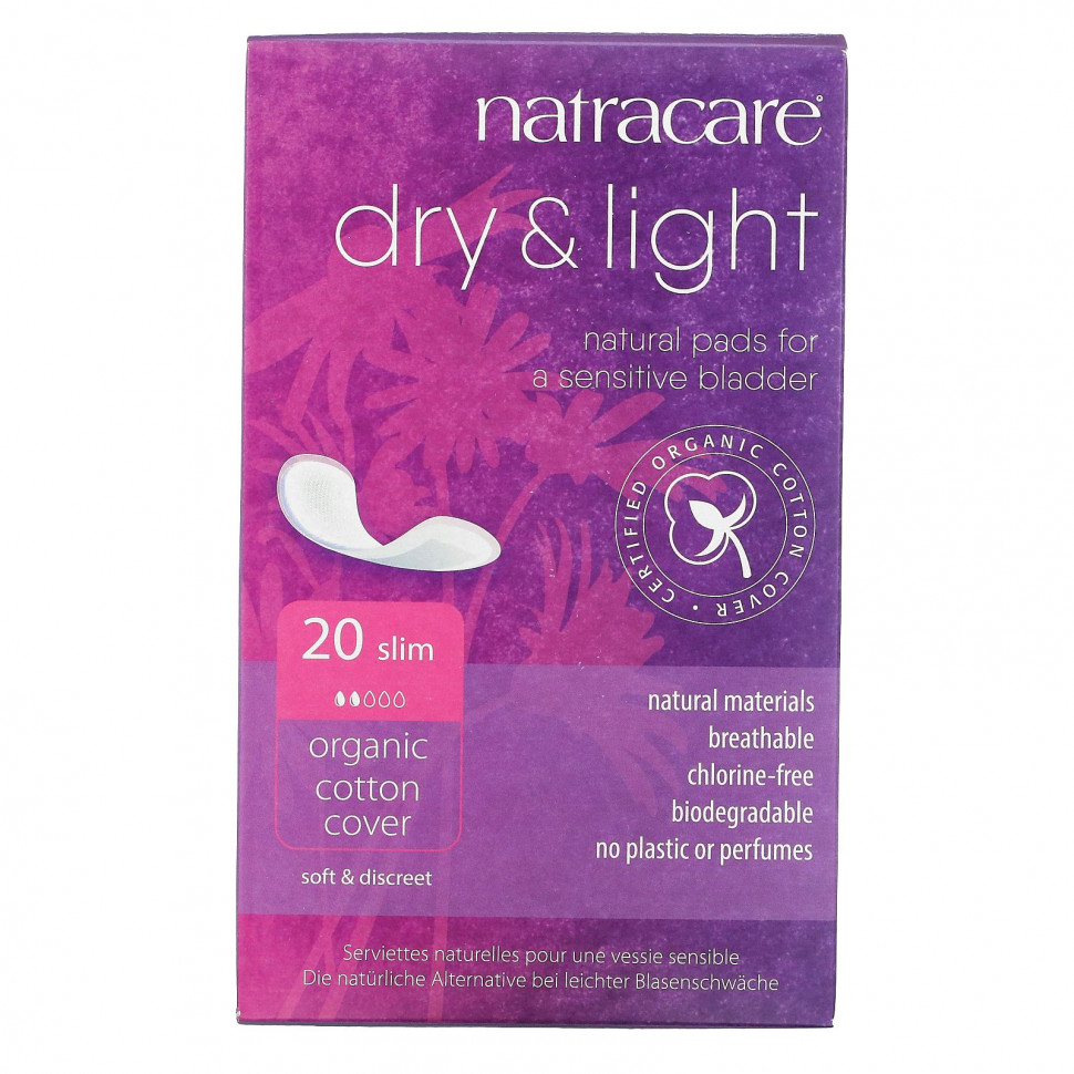   Natracare, Dry & Light,    , Slim, 20    -     , -  