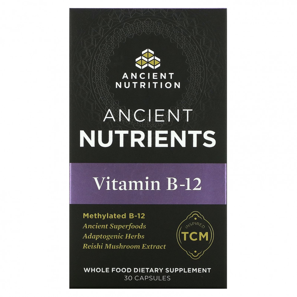   Dr. Axe / Ancient Nutrition,  B12, 30    -     , -  