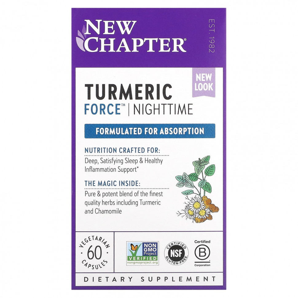   New Chapter, Turmeric Force,    , 60     -     , -,   