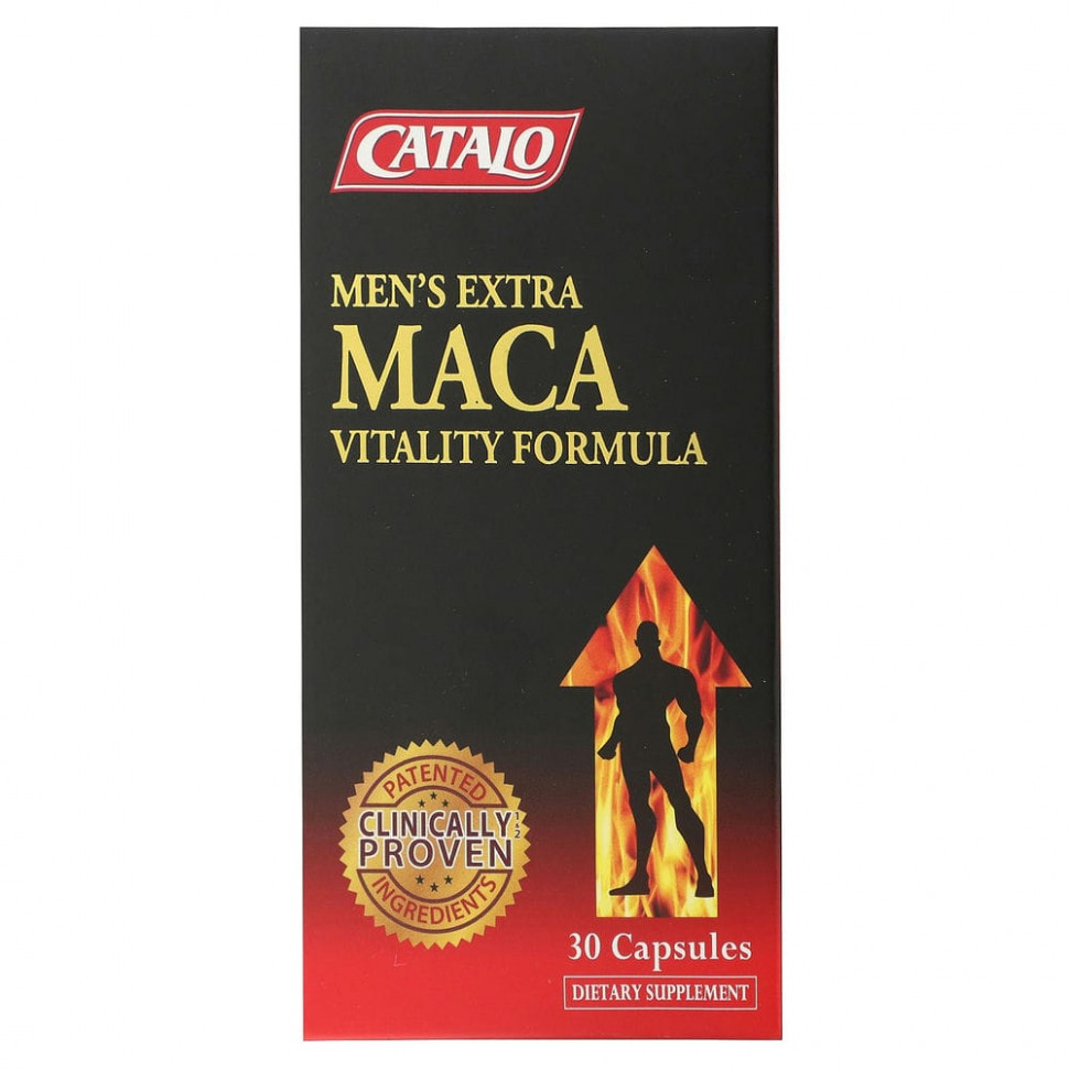   Catalo Naturals, Men's Extra Maca Vitality Formula, 30    -     , -  