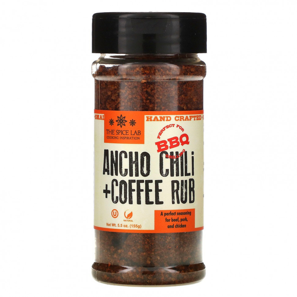   The Spice Lab, Ancho Chili + Coffee Rub, 155  (5,5 )   -     , -  