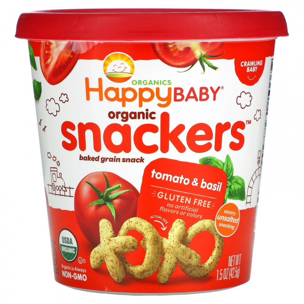   Happy Family Organics, Organic Snackers,   , 42,5  (1,5 )   -     , -  