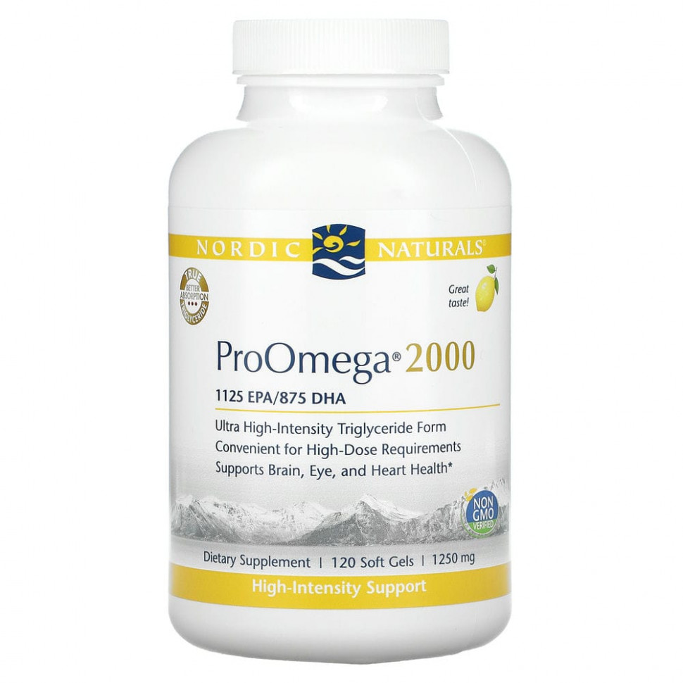   Nordic Naturals, ProOmega 2000, , 1,250 , 120     -     , -  