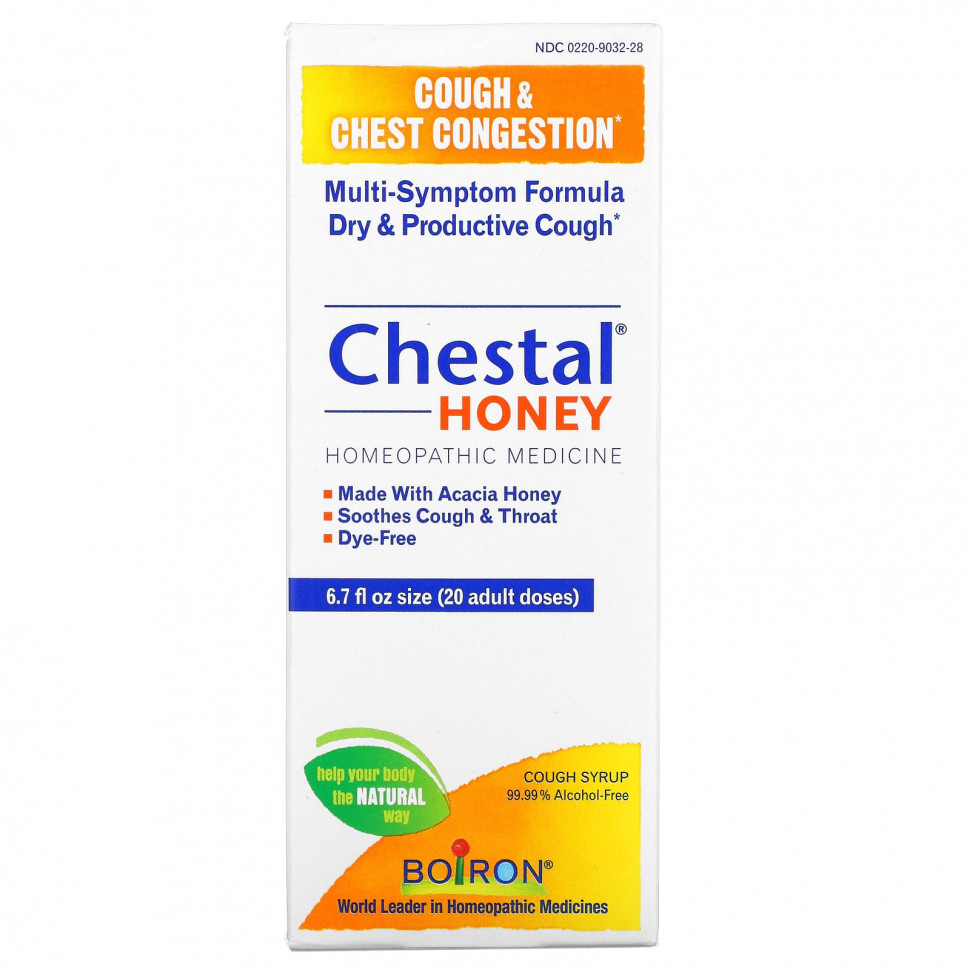   Boiron, Chestal Honey, Cough & Chest Congestion, 6.7 fl oz (20 adult doses)   -     , -  