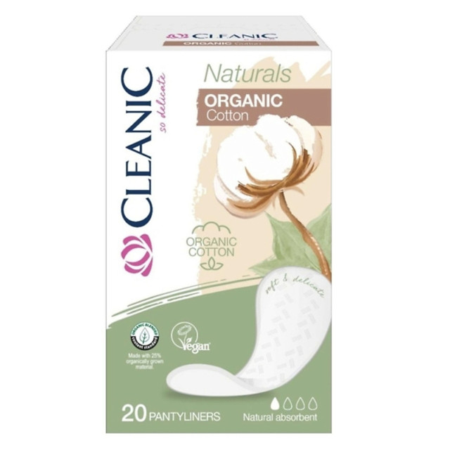���� ��������� CLEANIC Naturals Organic Cotton 20��  