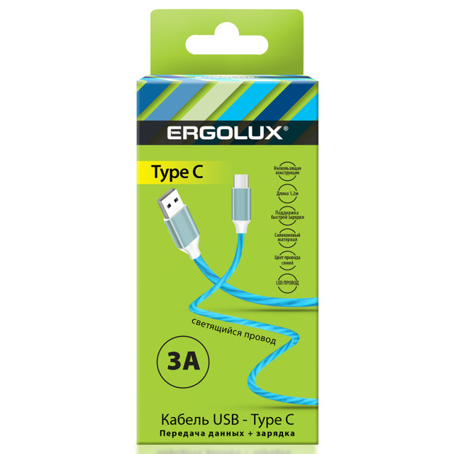 ���� ������ USB-Type C ERGOLUX ELX-CDC02-C06 3� 1,2� �������  