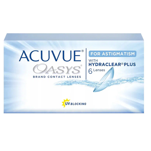     ACUVUE OASYS For Astigmatism with Hydraclear Plus, 6 ., R 8,6, D +5,CYL:-0,75,A:100  -     , -  