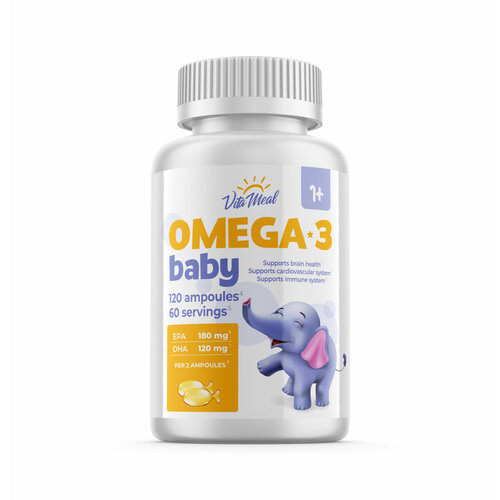 ���� ����� 3 ��� ����� � ���� VitaMeal Omega-3 Bab� ������� � �������-������, 120 �����