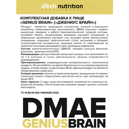   DMAE Genius Brain ., 90 .  -     , -  