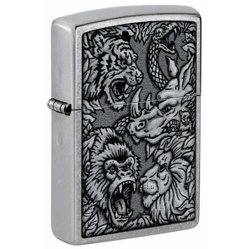   ZIPPO Jungle Design   Street Chrome, /, , 38x13x57 