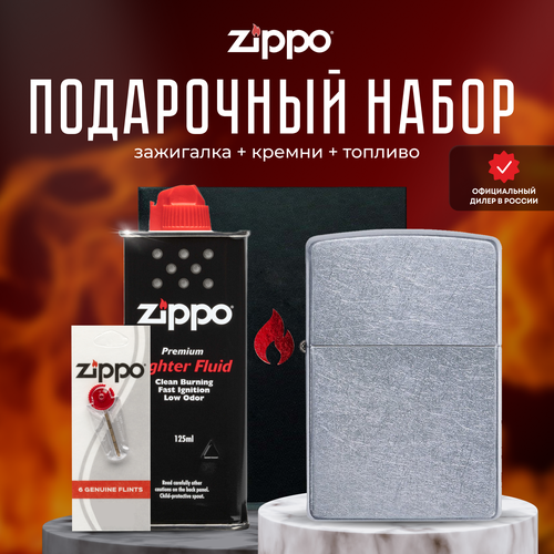    ZIPPO   (   Zippo 207 Classic Street Chrome +  +  125  )  -     , -  