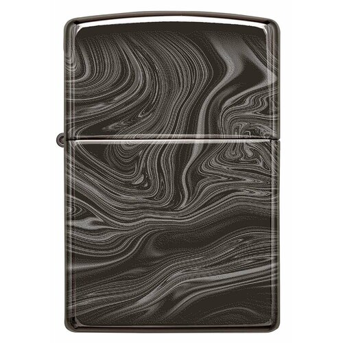     ZIPPO Classic 49812 Marble Pattern Design   High Polish Black -  